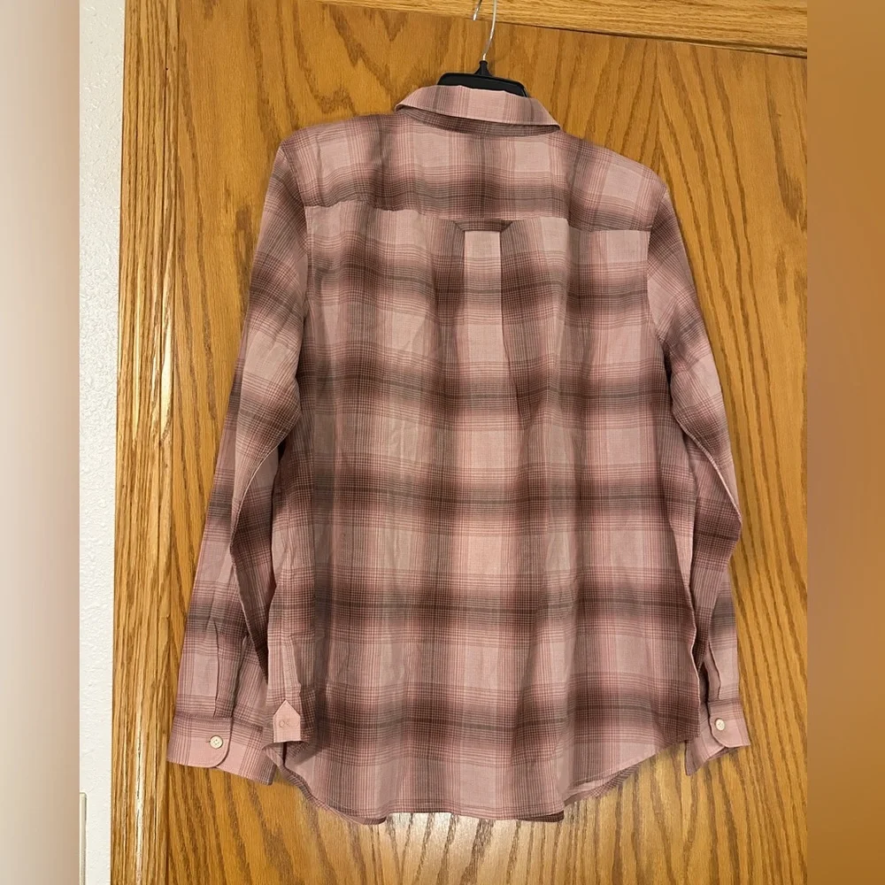 Outerknown Winddrift Plaid Button-Up Women's Top - NWT - Size L - Picture 3 of 12